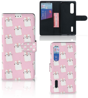 B2Ctelecom GSM Hoesje OPPO Find X2 Pro Bookcase Valentijn Cadeaus Sleeping Cats