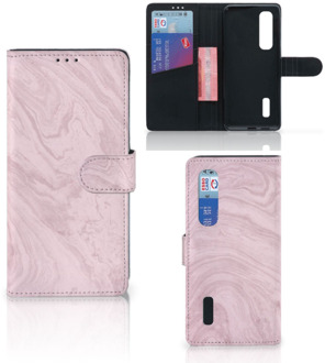 B2Ctelecom GSM Hoesje OPPO Find X2 Pro Flip Case Marble Pink