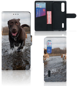 B2Ctelecom GSM Hoesje OPPO Find X2 Pro Wallet Book Case Honden Labrador