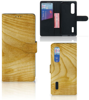 B2Ctelecom GSM Hoesje OPPO Find X2 Pro Wallet Book Case Licht Hout