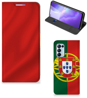 B2Ctelecom GSM Hoesje OPPO Find X3 Lite Bookcase Portugese Vlag