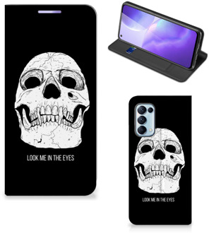 B2Ctelecom GSM Hoesje OPPO Find X3 Lite Bookcase Skull Eyes