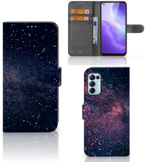 B2Ctelecom GSM Hoesje OPPO Find X3 Lite Flip Cover Stars