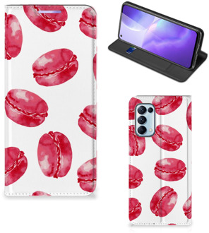 B2Ctelecom GSM Hoesje OPPO Find X3 Lite Fotohoesje ontwerpen Pink Macarons