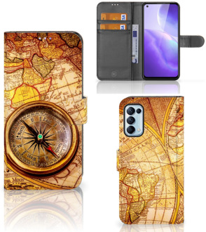 B2Ctelecom GSM Hoesje OPPO Find X3 Lite Magnet Case Kompas