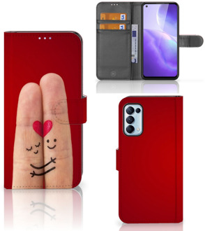 B2Ctelecom GSM Hoesje OPPO Find X3 Lite Wallet Book Case Cadeau voor Vrouw Liefde