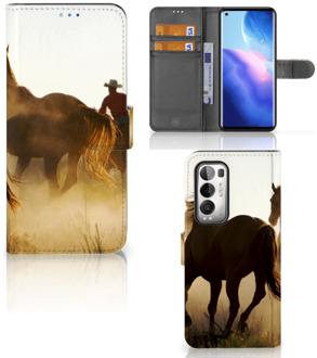 B2Ctelecom GSM Hoesje OPPO Find X3 Neo 5G Bookcase Cowboy