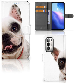 B2Ctelecom GSM Hoesje OPPO Find X3 Neo 5G Bookstyle Case Franse Bulldog