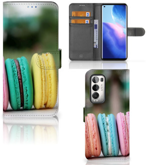 B2Ctelecom GSM Hoesje OPPO Find X3 Neo 5G Flipcover Maken Macarons