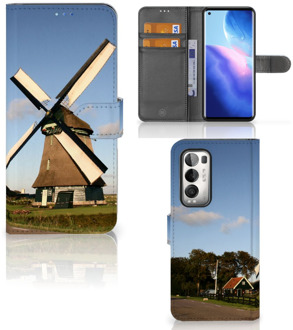 B2Ctelecom GSM Hoesje OPPO Find X3 Neo 5G Mobiel Bookcase Molen