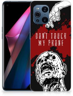 B2Ctelecom GSM Hoesje OPPO Find X3 | X3 Pro Back Case TPU Siliconen Hoesje Zombie Blood