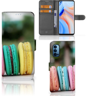 B2Ctelecom GSM Hoesje OPPO Reno 4 Pro 5G Flipcover Maken Macarons