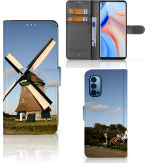 B2Ctelecom GSM Hoesje OPPO Reno 4 Pro 5G Mobiel Bookcase Molen