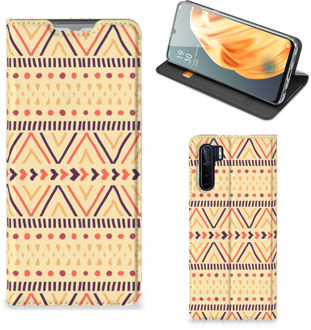 B2Ctelecom GSM Hoesje OPPO Reno3 | A91 Wallet Bookcase Aztec Yellow