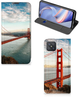 B2Ctelecom GSM Hoesje OPPO Reno4 Z 5G Smartphonehoesje met naam San Francisco