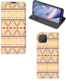 B2Ctelecom GSM Hoesje OPPO Reno4 Z 5G Wallet Bookcase Aztec Yellow