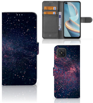 B2Ctelecom GSM Hoesje OPPO Reno4 Z Flip Cover Stars