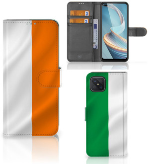 B2Ctelecom GSM Hoesje OPPO Reno4 Z Telefoonhoesje met Pasjeshouder Ierland