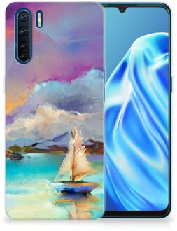 B2Ctelecom GSM Hoesje OPPP A91 Back Case TPU Siliconen Hoesje Boot