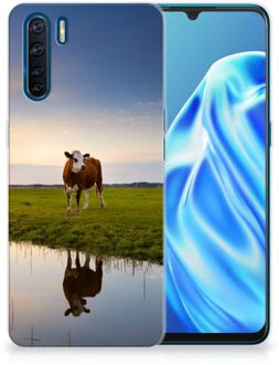 B2Ctelecom GSM Hoesje OPPP A91 Backcase TPU Siliconen Hoesje Koe