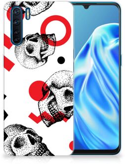 B2Ctelecom GSM Hoesje OPPP A91 TPU Bumper Skull Red