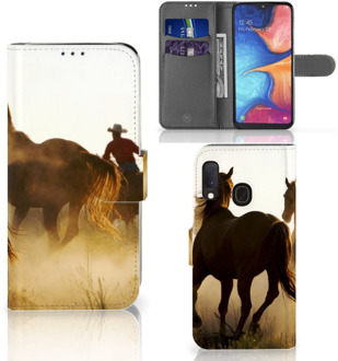 B2Ctelecom GSM Hoesje Samsung A20e Design Cowboy