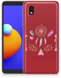 B2Ctelecom GSM Hoesje Samsung Galaxy A01 Core Bumper Hoesje Doorzichtig Boho Dreamcatcher