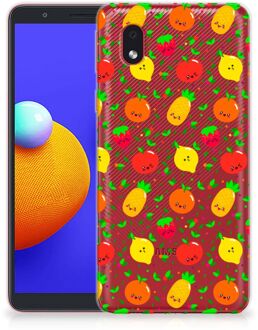 B2Ctelecom GSM Hoesje Samsung Galaxy A01 Core TPU Bumper Doorzichtig Fruits