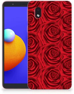 B2Ctelecom GSM Hoesje Samsung Galaxy A01 Core TPU Bumper Red Roses