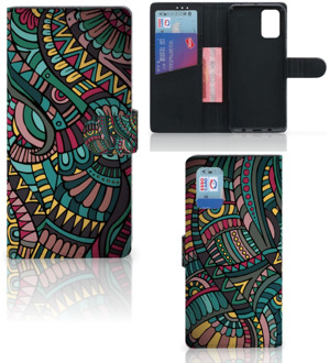 B2Ctelecom GSM Hoesje Samsung Galaxy A02s Flip Cover Samsung M02s Flip Case Aztec