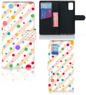 B2Ctelecom GSM Hoesje Samsung Galaxy A02s Flip Cover Samsung M02s Flip Cover Dots