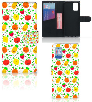 B2Ctelecom GSM Hoesje Samsung Galaxy A02s Flip Cover Samsung M02s Telefoonhoesje met foto Fruits