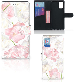 B2Ctelecom GSM Hoesje Samsung Galaxy A02s Flip Cover Samsung M02s Wallet Book Case Cadeau voor Mama Lovely Flowers