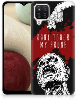 B2Ctelecom GSM Hoesje Samsung Galaxy A12 Back Case TPU Siliconen Hoesje Zombie Blood