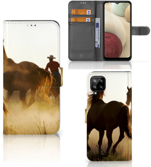 B2Ctelecom GSM Hoesje Samsung Galaxy A12 Bookcase Cowboy