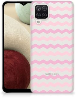 B2Ctelecom GSM Hoesje Samsung Galaxy A12 Bumper Hoesje Waves Roze