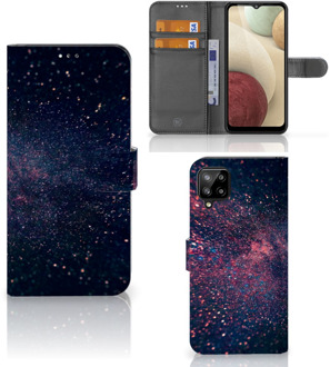 B2Ctelecom GSM Hoesje Samsung Galaxy A12 Flip Cover Stars