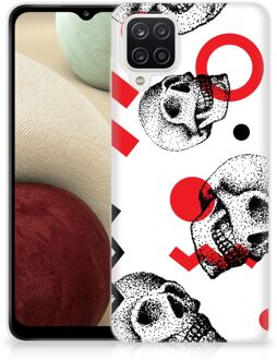 B2Ctelecom GSM Hoesje Samsung Galaxy A12 TPU Bumper Skull Red