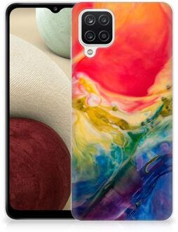 B2Ctelecom GSM Hoesje Samsung Galaxy A12 TPU Bumper Watercolor Dark