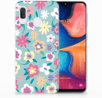 B2Ctelecom GSM Hoesje Samsung Galaxy A20e Design Flower Power