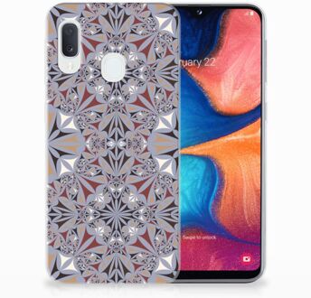 B2Ctelecom GSM Hoesje Samsung Galaxy A20e Design Flower Tiles