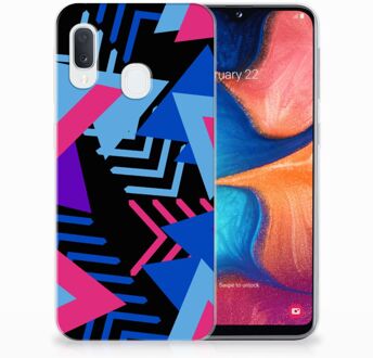 B2Ctelecom GSM Hoesje Samsung Galaxy A20e Design Funky Triangle