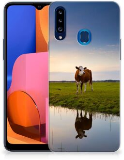 B2Ctelecom GSM Hoesje Samsung Galaxy A20s Backcase TPU Siliconen Hoesje Koe