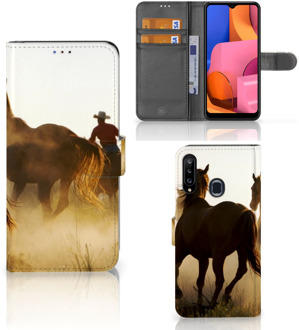 B2Ctelecom GSM Hoesje Samsung Galaxy A20s Bookcase Cowboy