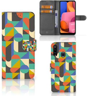 B2Ctelecom GSM Hoesje Samsung Galaxy A20s Bookcase Funky Retro