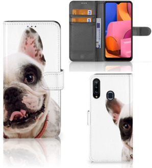 B2Ctelecom GSM Hoesje Samsung Galaxy A20s Bookstyle Case Franse Bulldog