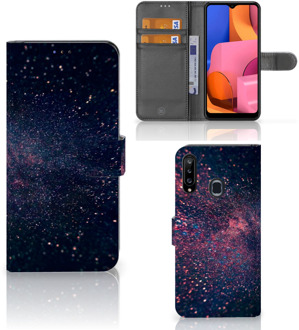 B2Ctelecom GSM Hoesje Samsung Galaxy A20s Flip Cover Stars