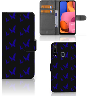 B2Ctelecom GSM Hoesje Samsung Galaxy A20s Flipcase Vlinder Patroon