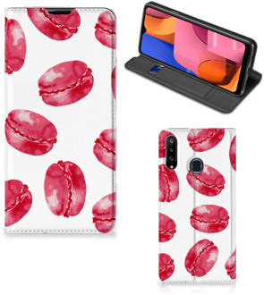 B2Ctelecom GSM Hoesje Samsung Galaxy A20s Fotohoesje ontwerpen Pink Macarons