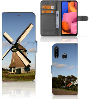 B2Ctelecom GSM Hoesje Samsung Galaxy A20s Mobiel Bookcase Molen